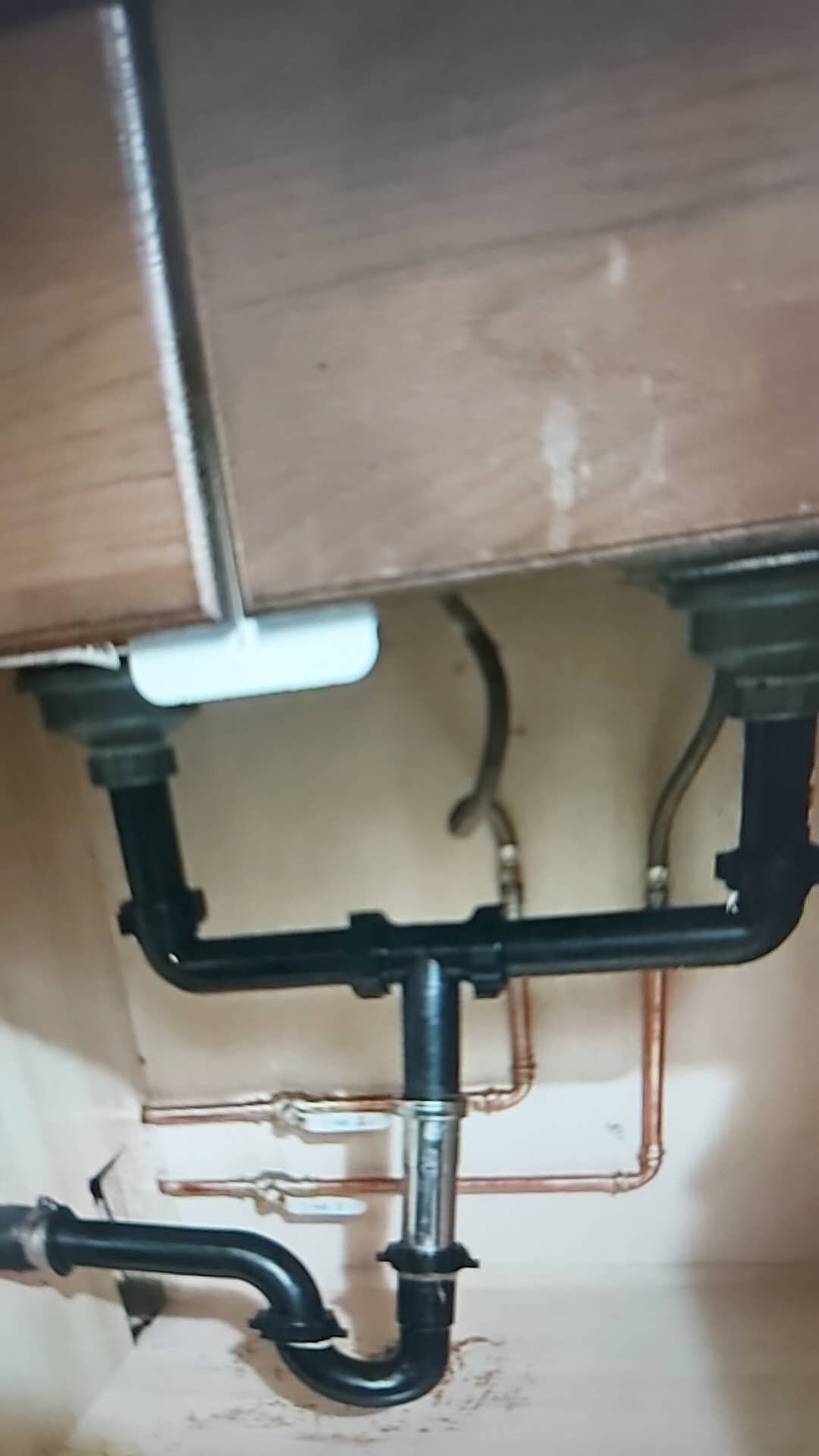 Kitchen drain rough-in
